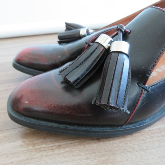 JEFFREY CAMPBELL Lawford Finch Leather Tassel Loafer Slip On Shoes EU 36 US 5.5 - Picture 3 of 15